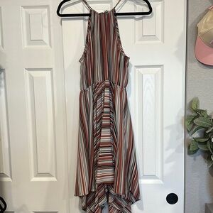 Striped halter dress